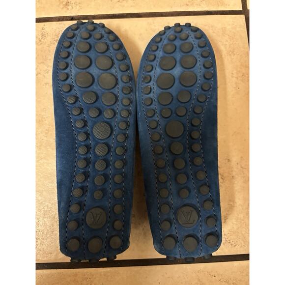 Louis Vuitton Blue Suede Women’s Loafers Size 36.5 (6.5) - Picture 5 of 11